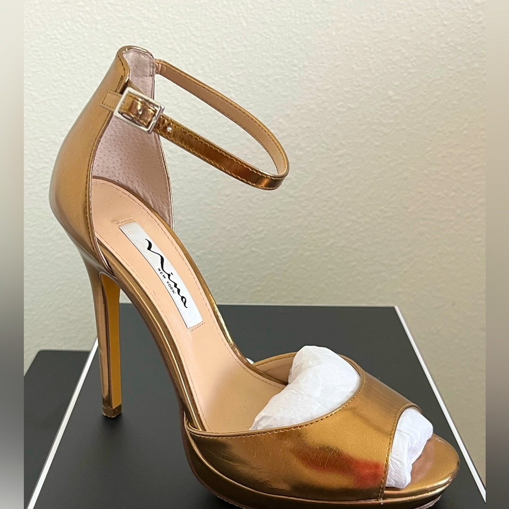 Bronce Metal Women’s Heels
